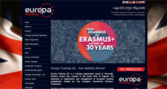 Desktop Screenshot of europatrainingltd.com
