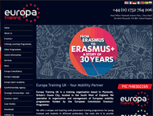 Tablet Screenshot of europatrainingltd.com